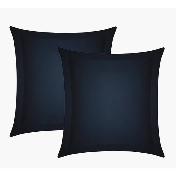 Delara 100% Eucalyptus Lyocell Tencel Euro Sham Pack of 2(26"X26) - Picture 3 of 3